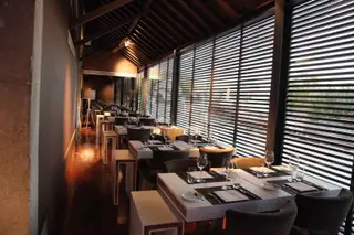O restaurante está instalado no antigo armazém ferroviário da estação de caminhos de ferro de Vila Real