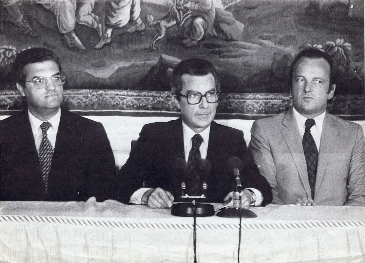 No governo AD, com Francisco Sá Carneiro e Francisco Pinto Balsemão
