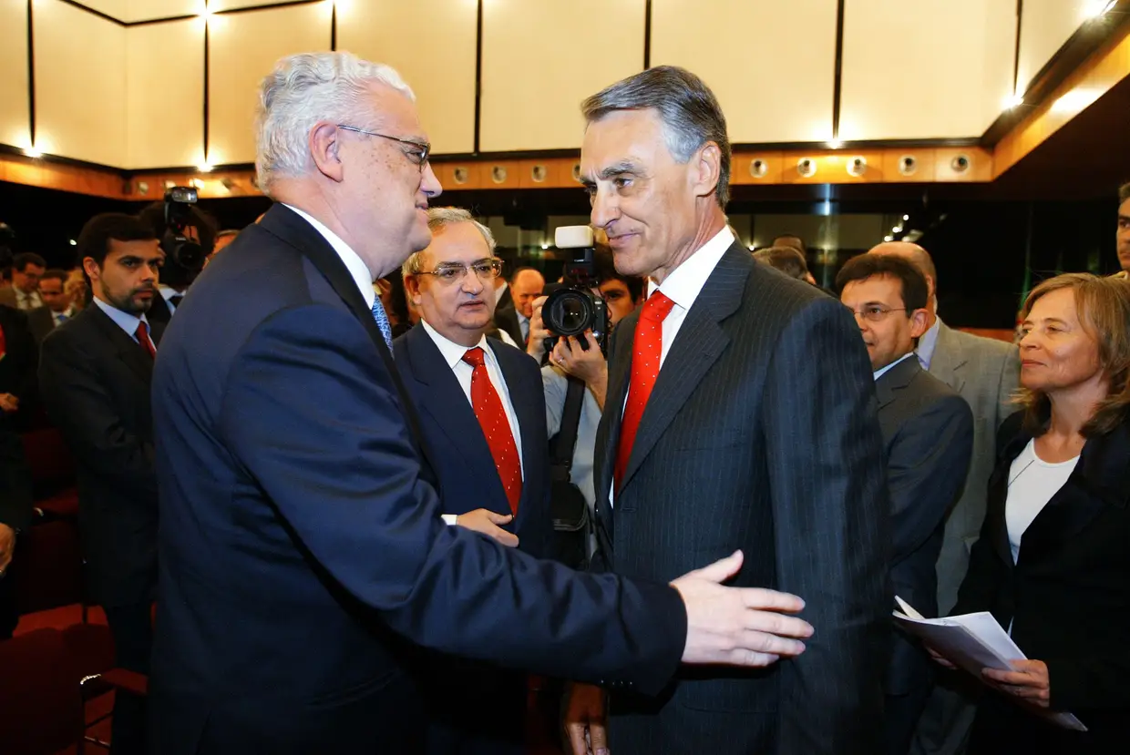 Nos 20 anos da adesão de Portugal à União Europeia, com Aníbal Cavaco Silva, então presidente da República, em 2006