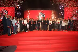 O grupo de vencedores