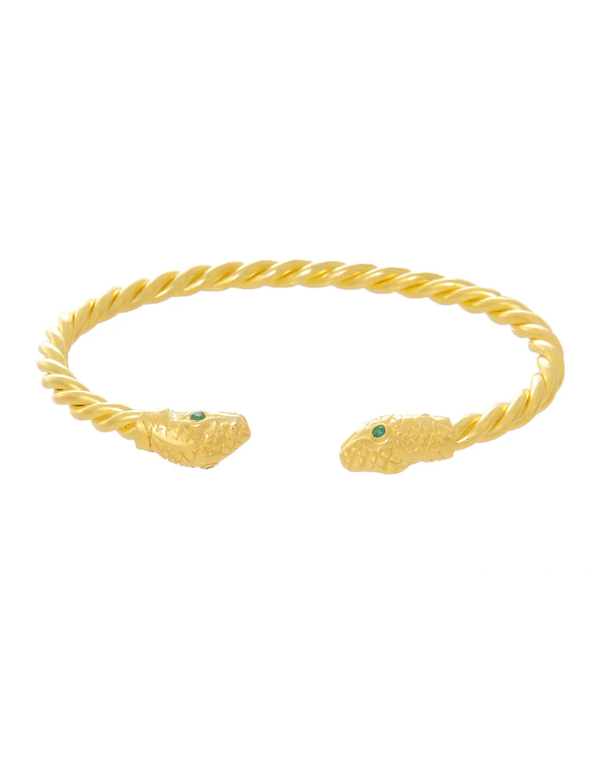 Pulseira Cobra (esmeralda em prata dourada), €150