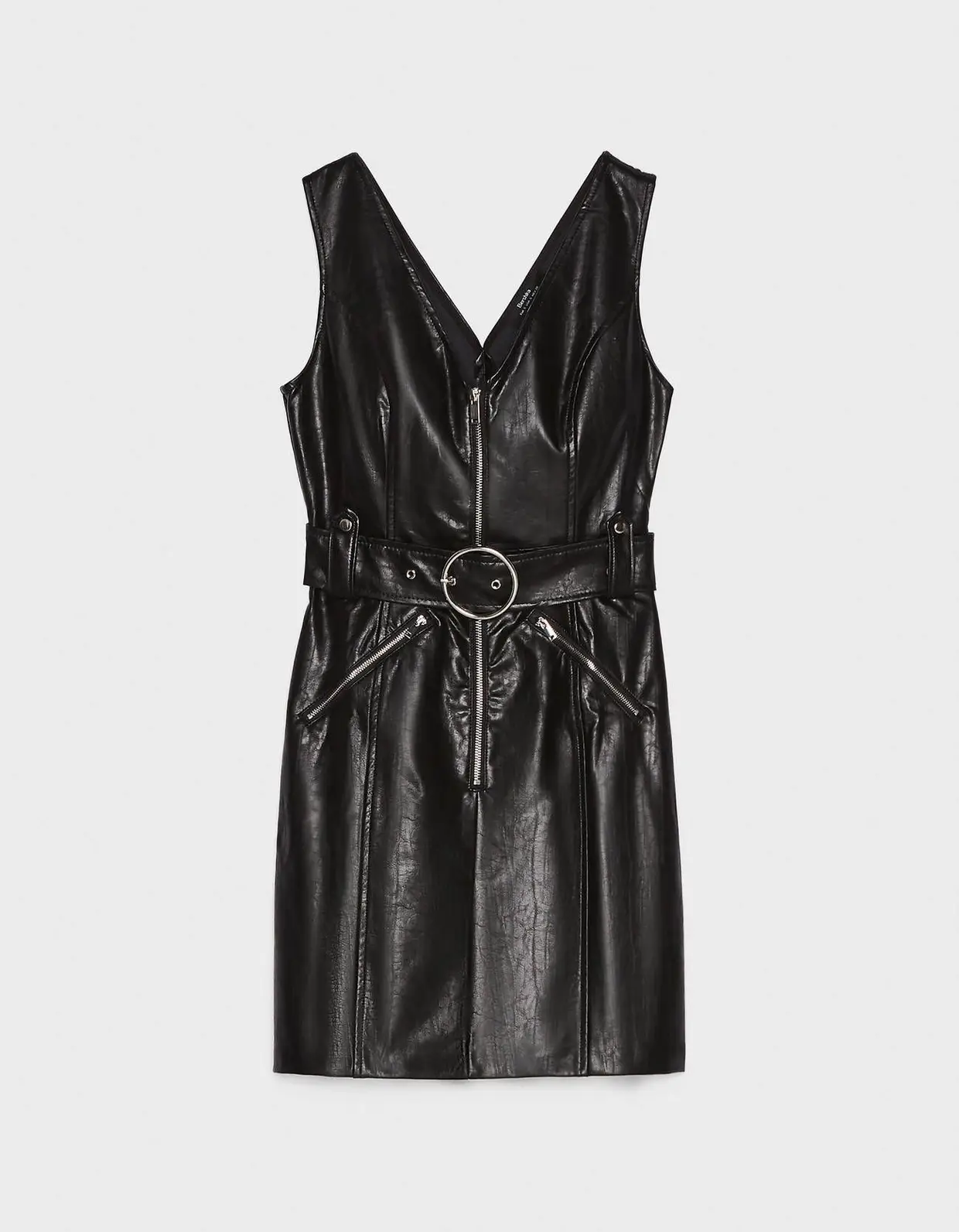 Vestido efeito pele, Bershka, €29,99