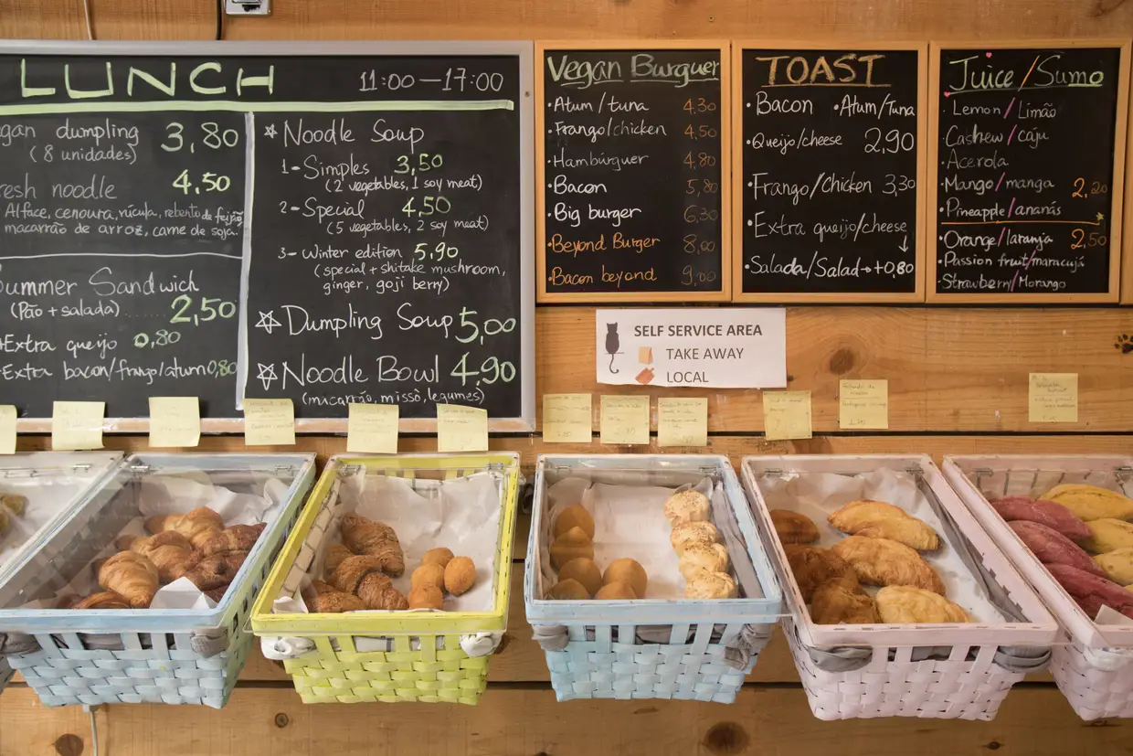 Moko Veggie Café, na Rua Forno do Tijolo