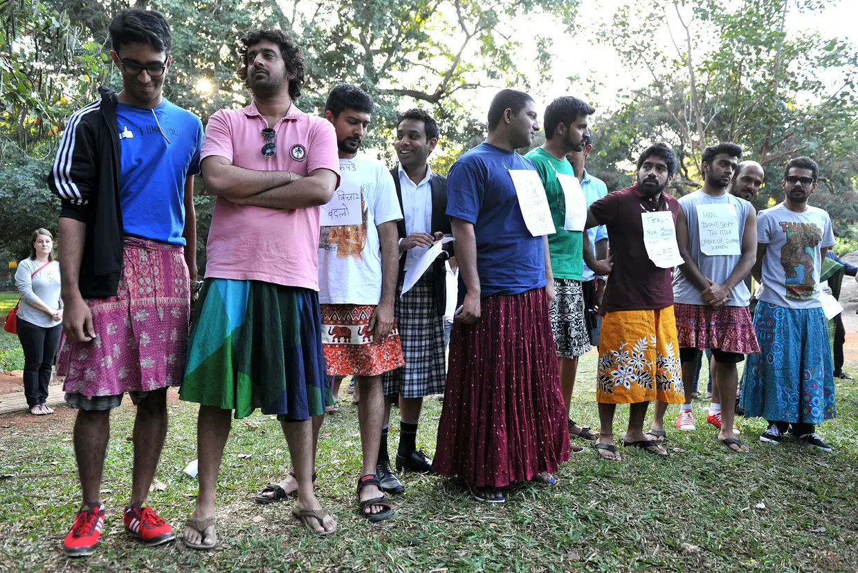 Manifestação contra a violação e abuso sexual de mulheres na cidade de Bangalore, sul da Índia, em 2013