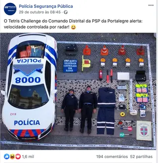 A PSP também participou no "Tetris Challenge", sempre com o sentido de humor ao serviço da mensagem.