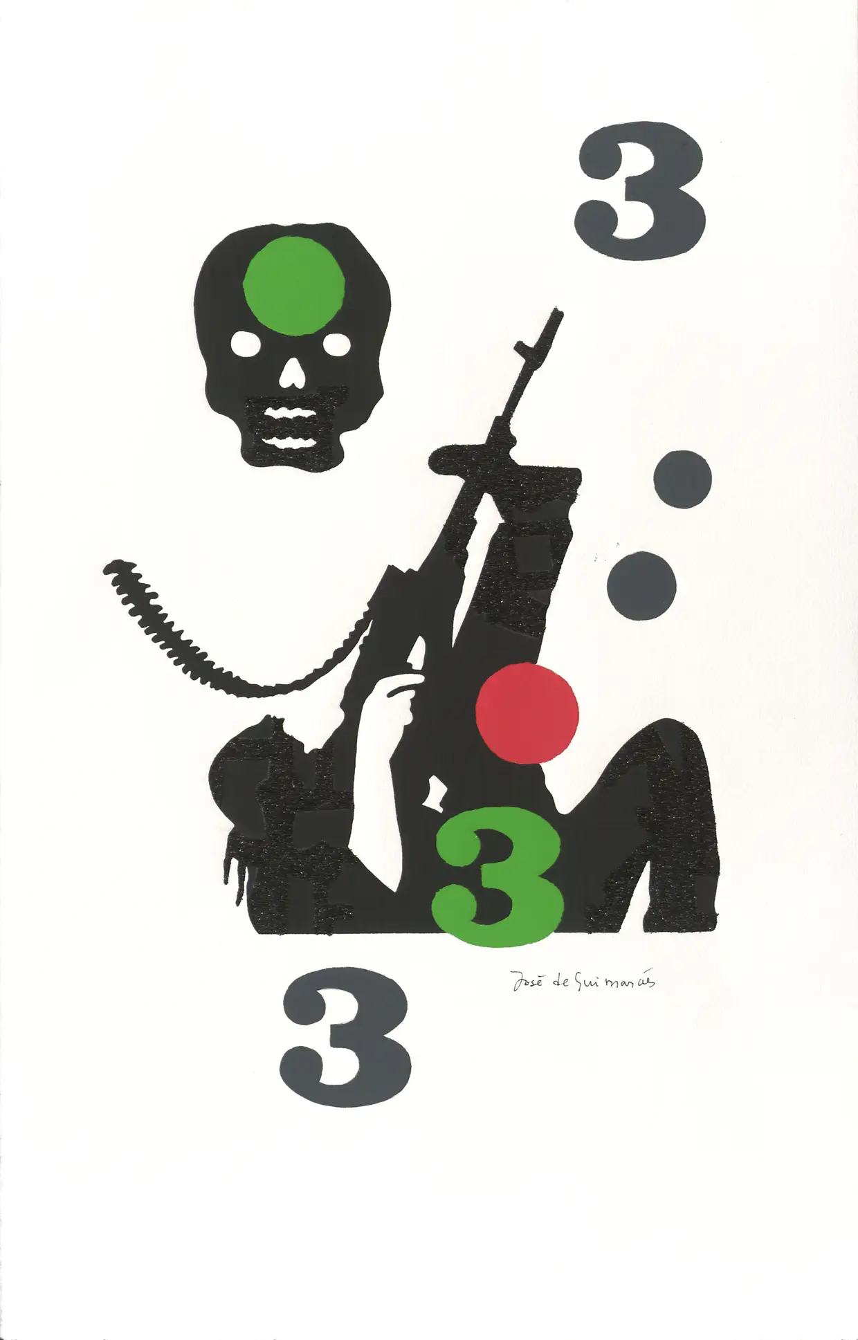 Série Tatuagens -A Guerra, 2014. Tinta de impressão aquosa, guachee vidro moído sobre papel