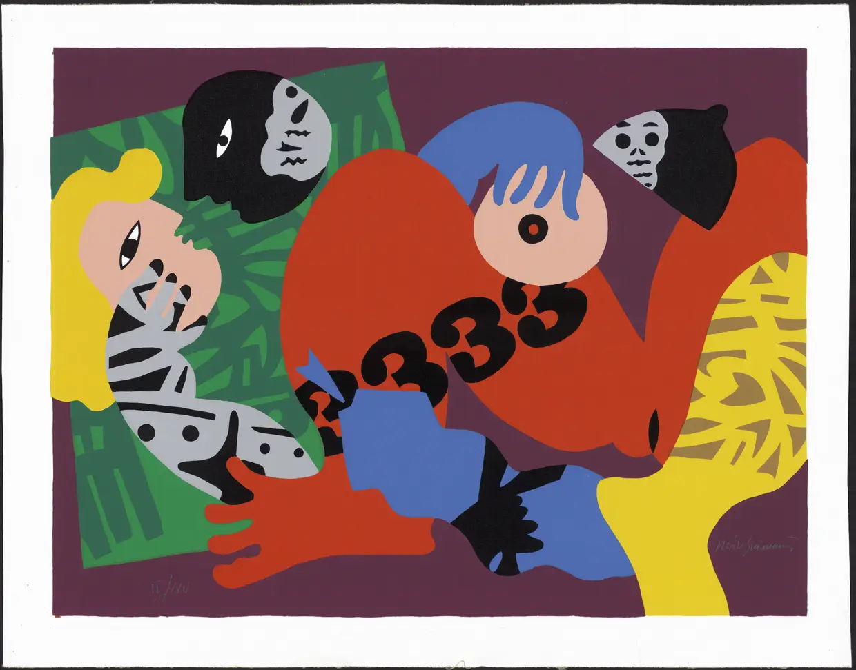 Série dos Amantes, 2000. Serigrafia sobre tela