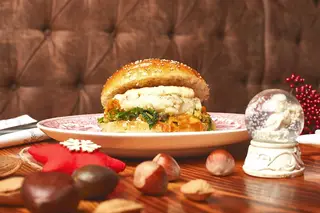 É Natal… Venha de lá esse hambúrguer de bacalhau!