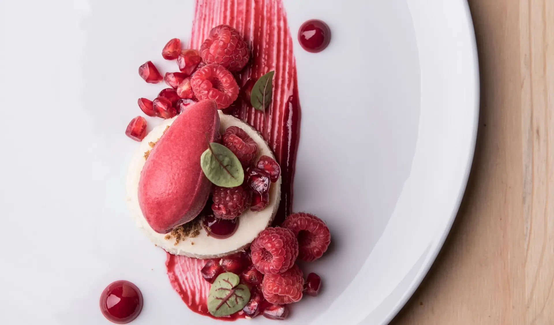 Como fazer: Romã, poejo e framboesa