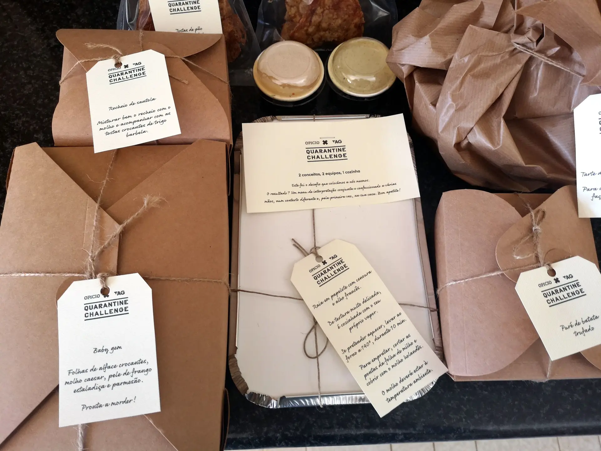 Quarantine Challenge ou quando dois restaurantes desafiam os clientes a escolher o menu da semana