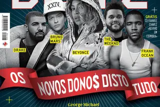 Os Novos Donos Disto Tudo na capa da BLITZ de fevereiro, já nas bancas. Grátis CD de Frankie Chavez e impressão de luxo de David Bowie