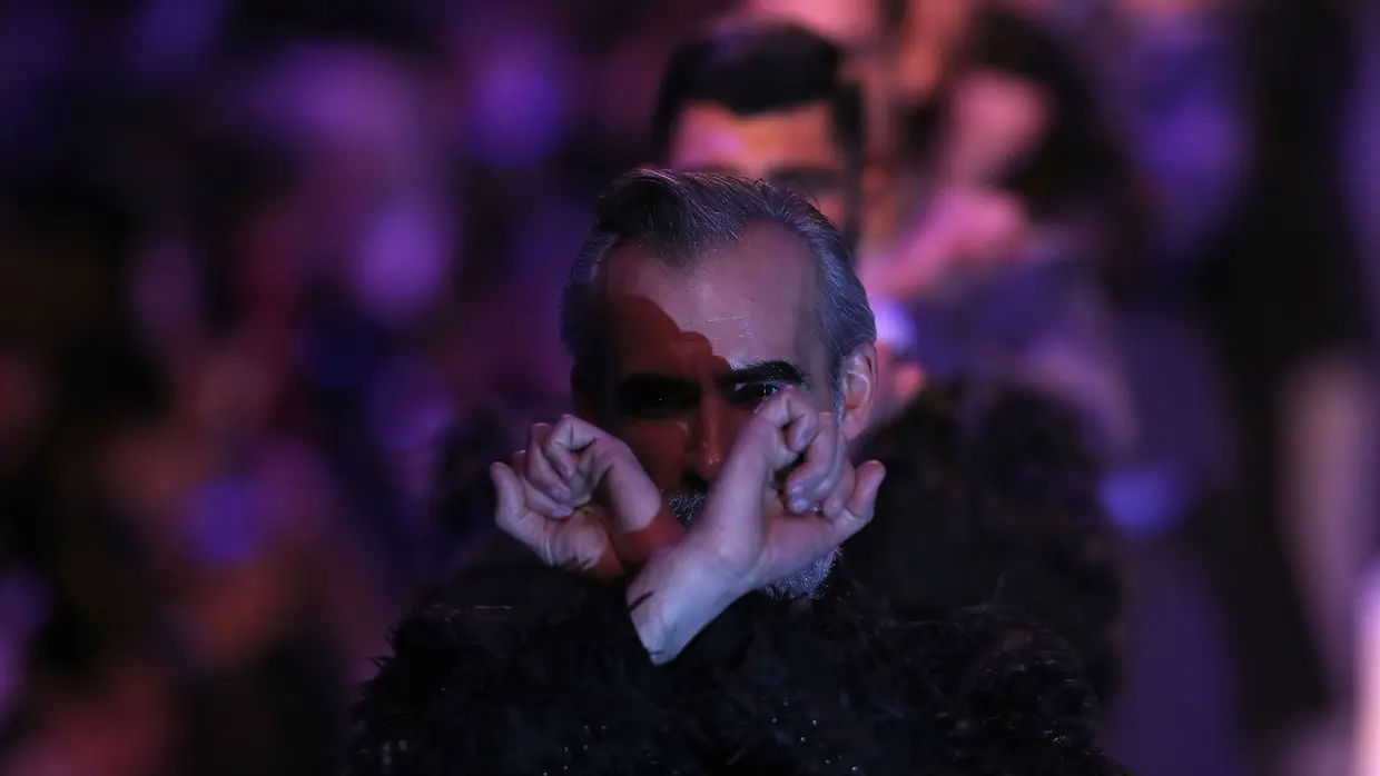 Os manequins permaneceram estáticos com os braços em X, símbolo dos Xutos & Pontapés