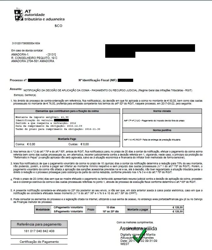 Evite multas – Pague o IUC por débito direto