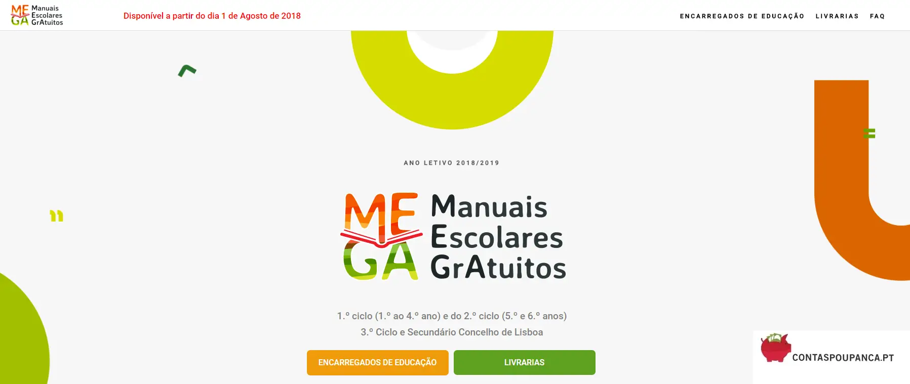 Resgate rapidamente os vouchers dos manuais escolares gratuitos