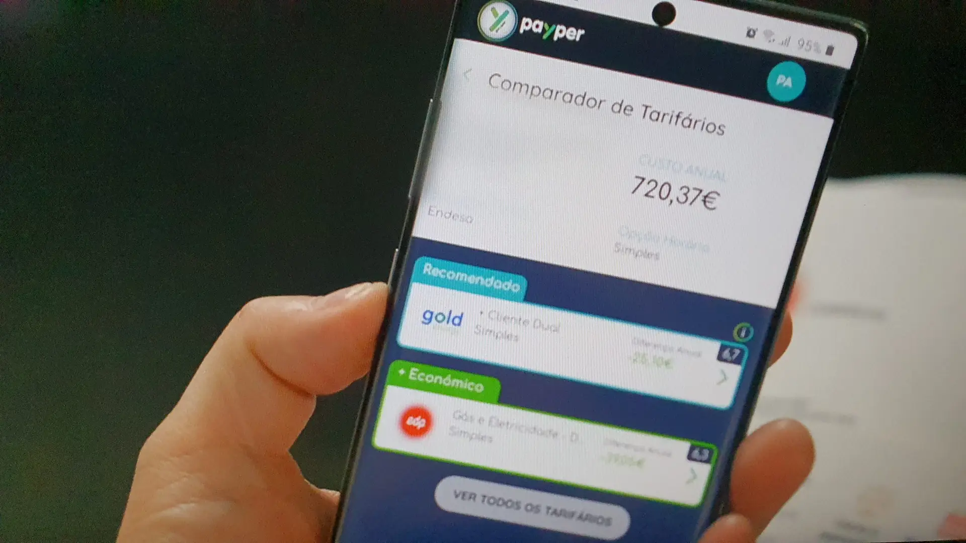 Obrigado e a resposta a algumas dúvidas sobre a app da eletricidade