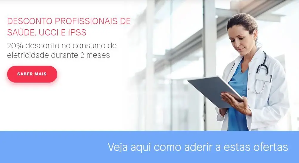 EDP Comercial: 20% de desconto na eletricidade para profissionais de Saúde