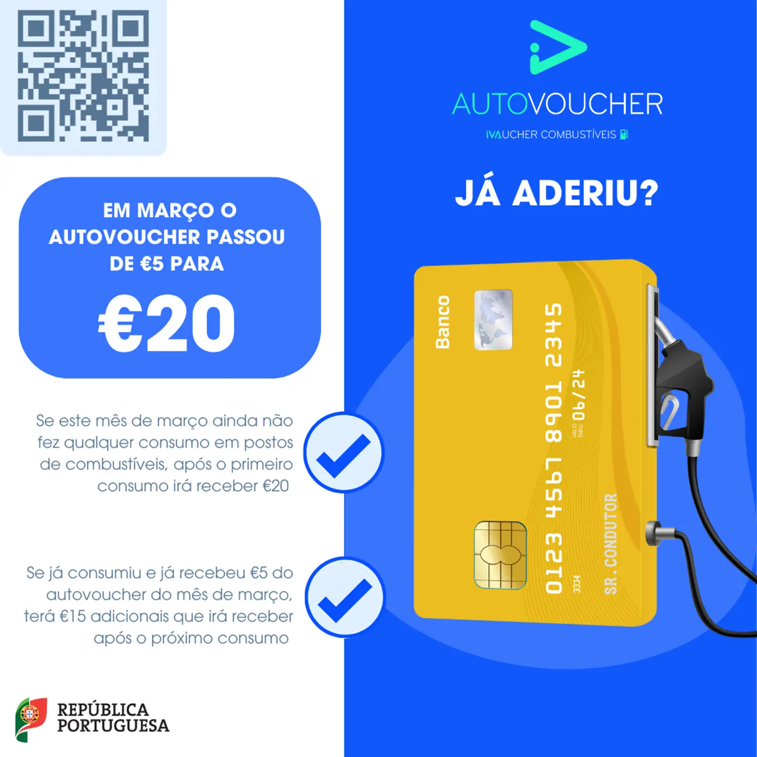 Como faço para receber os 20 € do AUTOvoucher? 