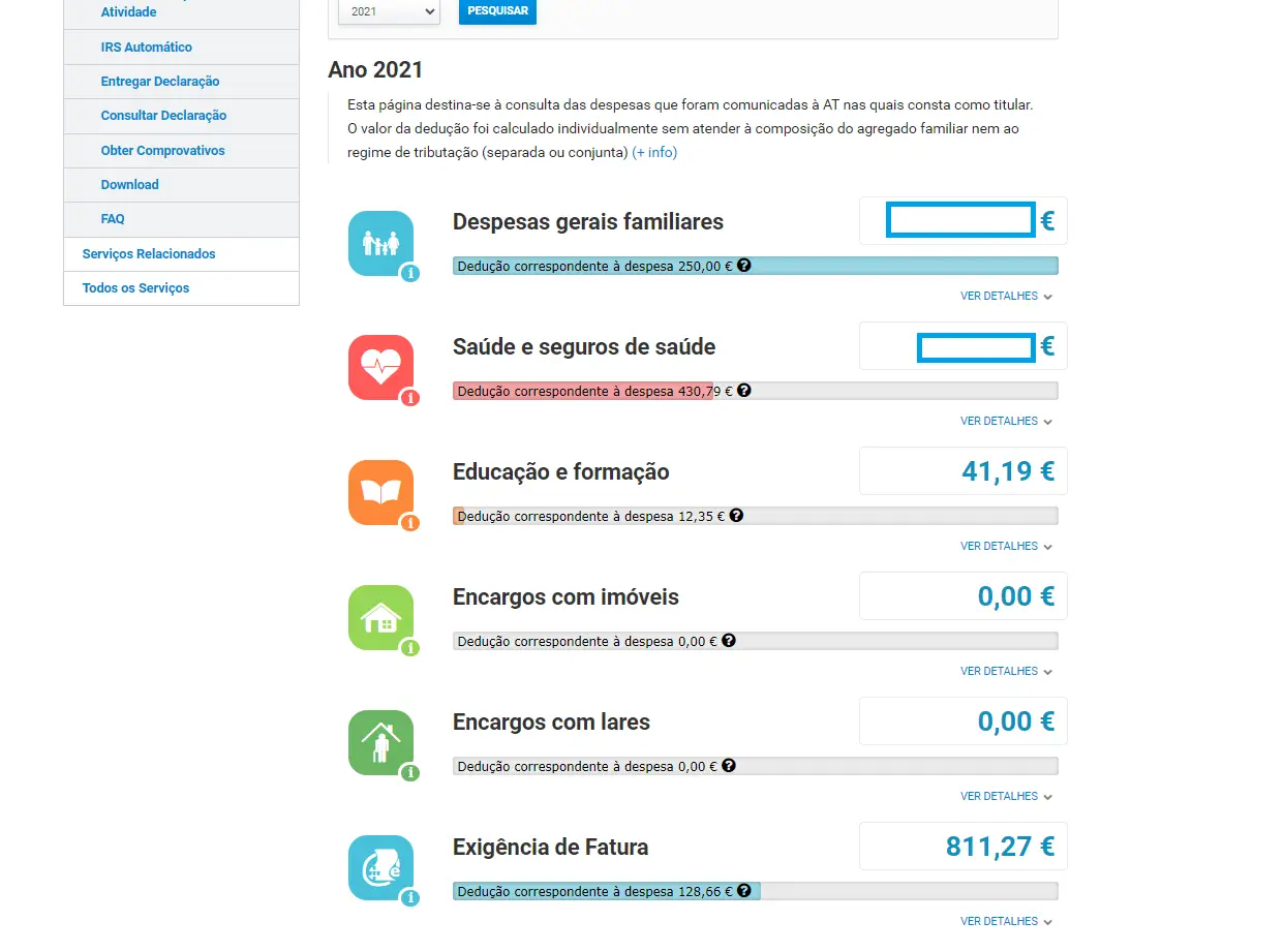 IRS 2021 | Página COMPLETA das deduções ao seu IRS já está online para consulta