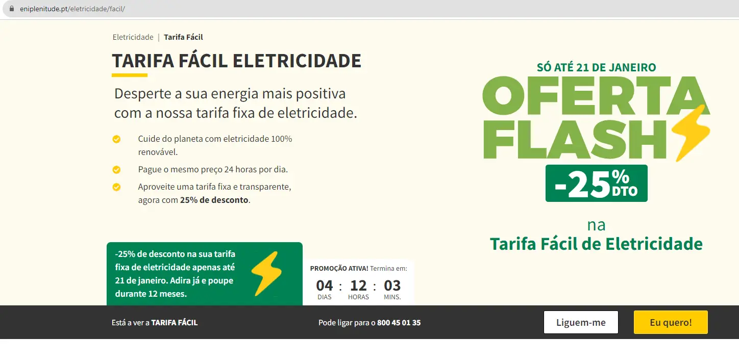 ELETRICIDADE | Plenitude – Uma proposta a considerar? (Até domingo)