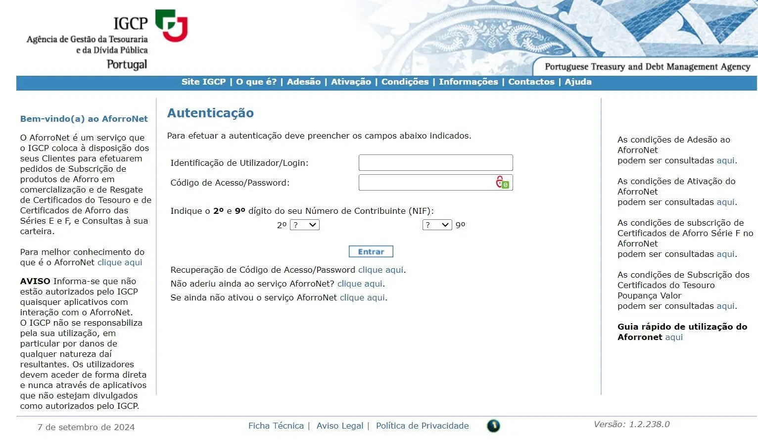 Plataforma dos Certificados de Aforro já está a funcionar novamente