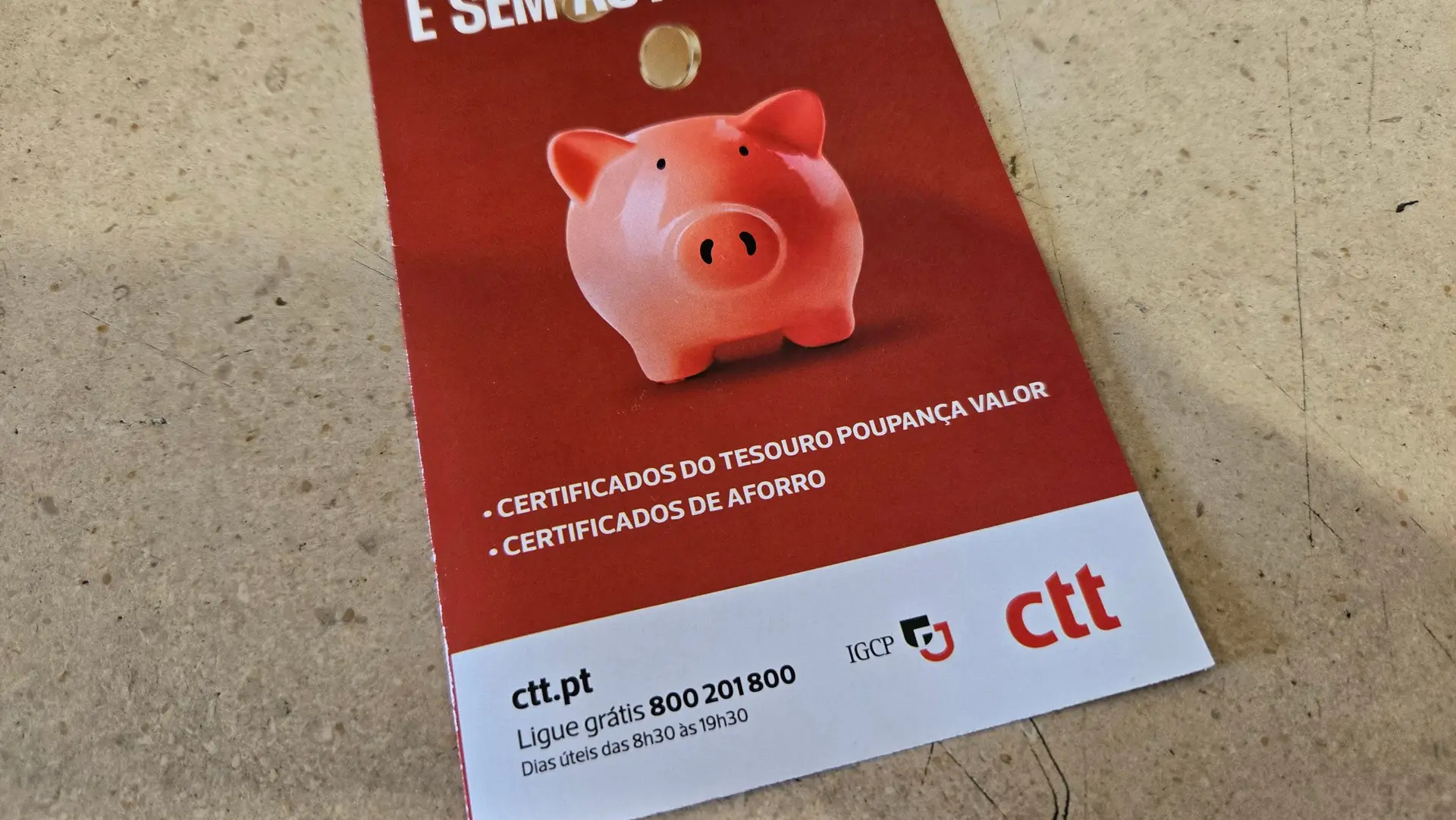 Subscrição de Certificados de Aforro através da aplicação dos CTT ultrapassa 100 milhões de euros