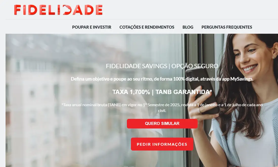 My Savings da Fidelidade desce juro para 1,7% em julho