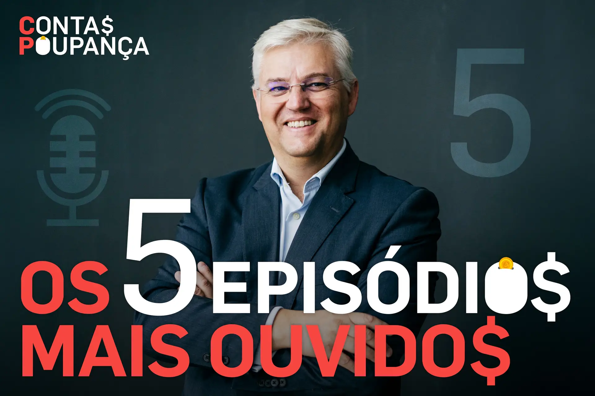 Os 5 episódios do podcast Contas-poupança mais ouvidos do mês – já ouviu todos? (Agosto 2025)