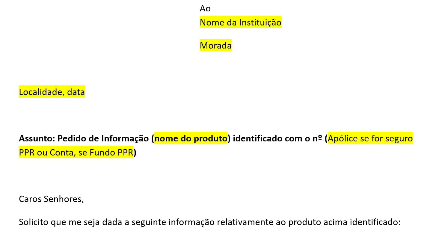 Use esta MINUTA para saber quanto está a render (ou não) o seu PPR