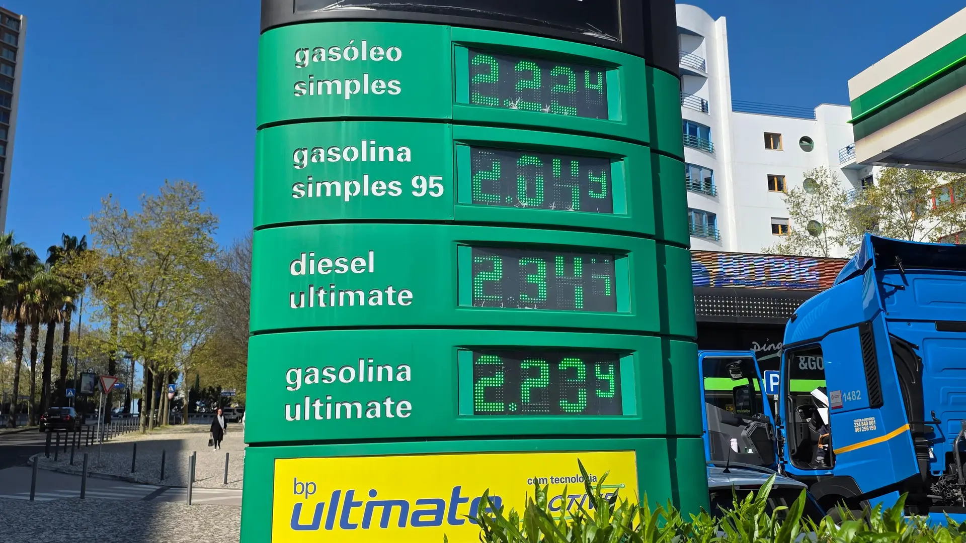 Preços combustíveis Portugal 2026 - posto BP