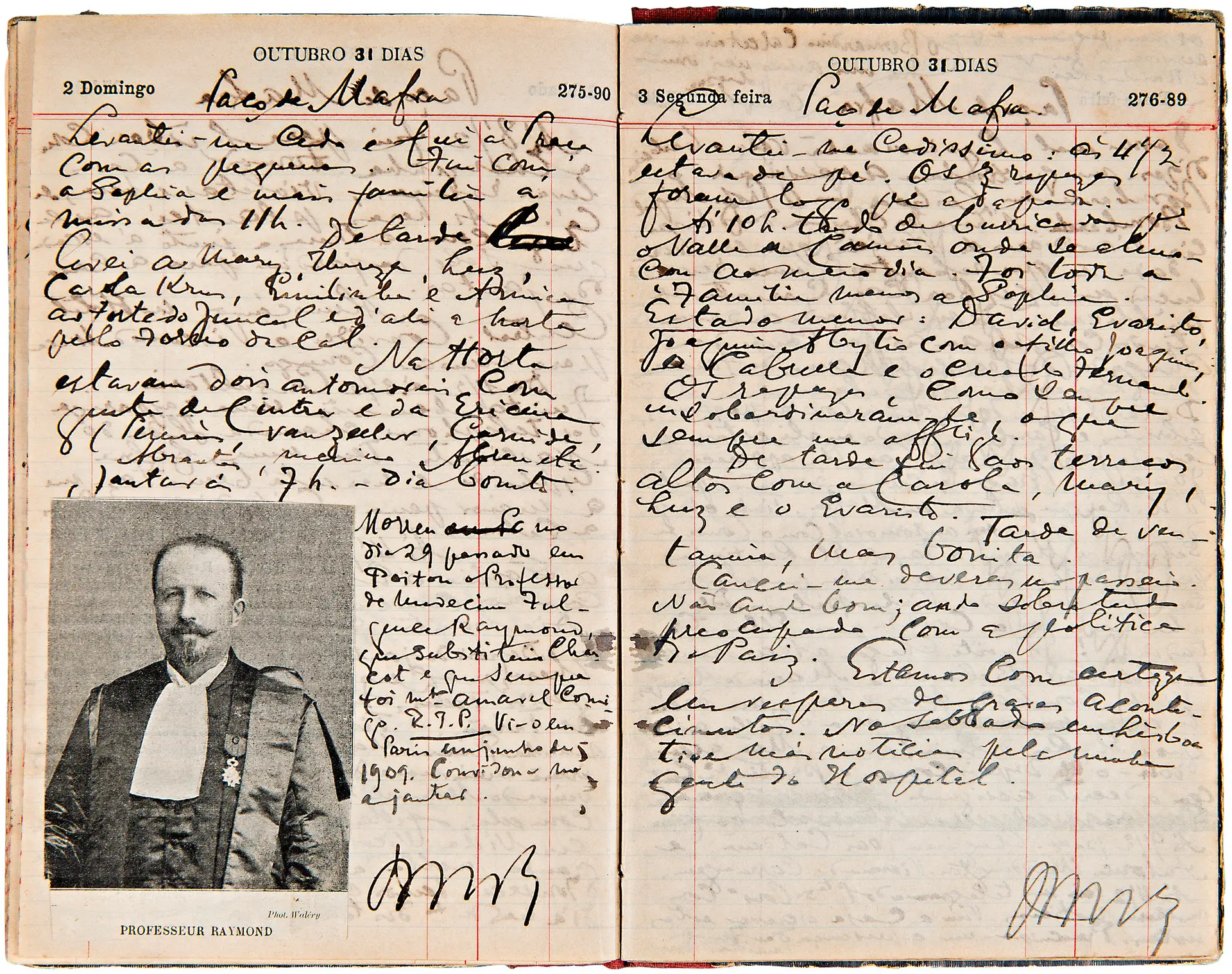 36 anos. Exemplo do diário que Thomaz de Mello Breyner manteve entre 1 de janeiro de 1897 e 21 de outubro de 1933