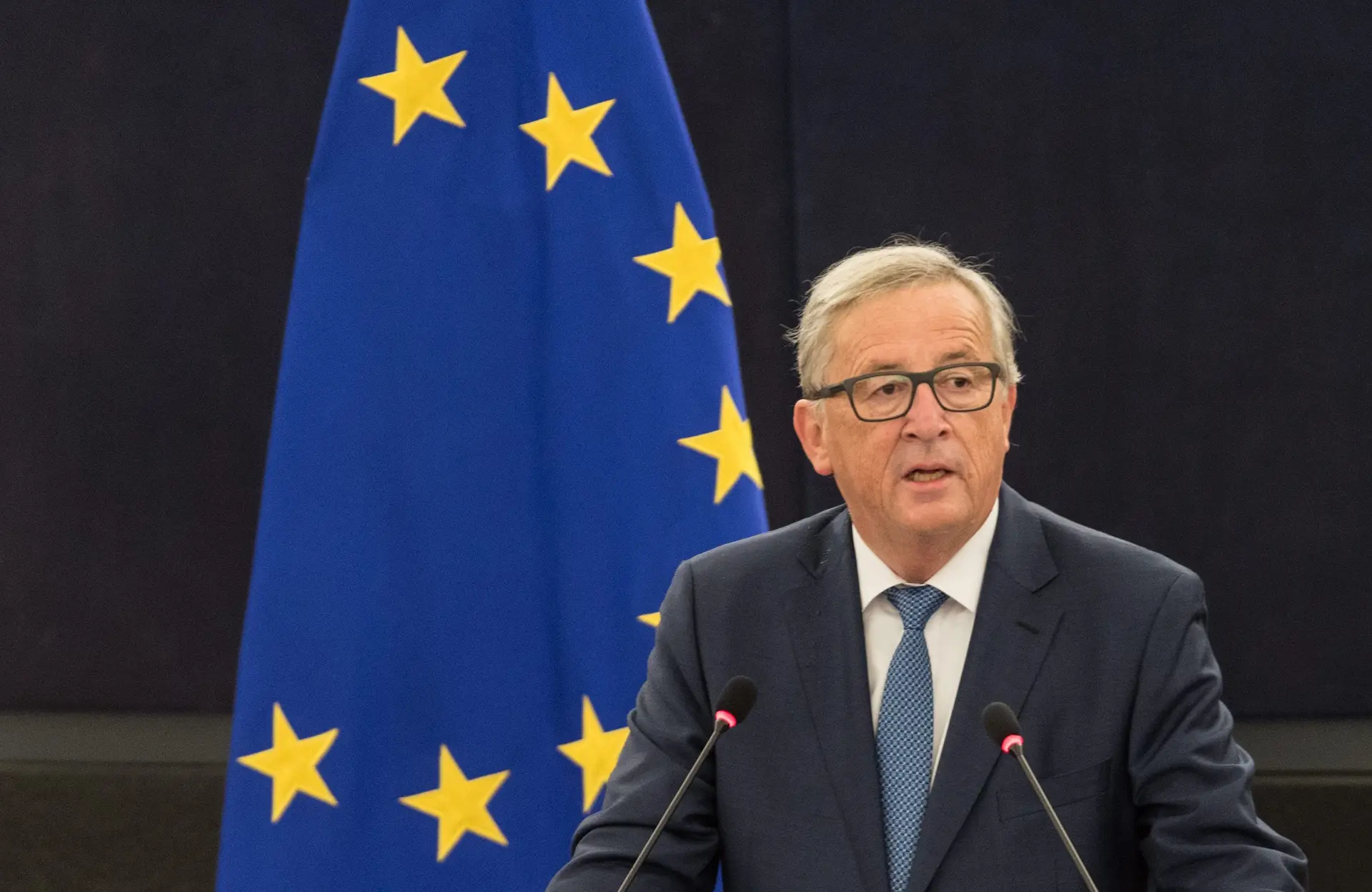 Jean-Claude Juncker no discurso do Estado da União em Estrasburgo 