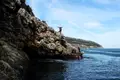 Voar... e cair no mar azul da Arrábida