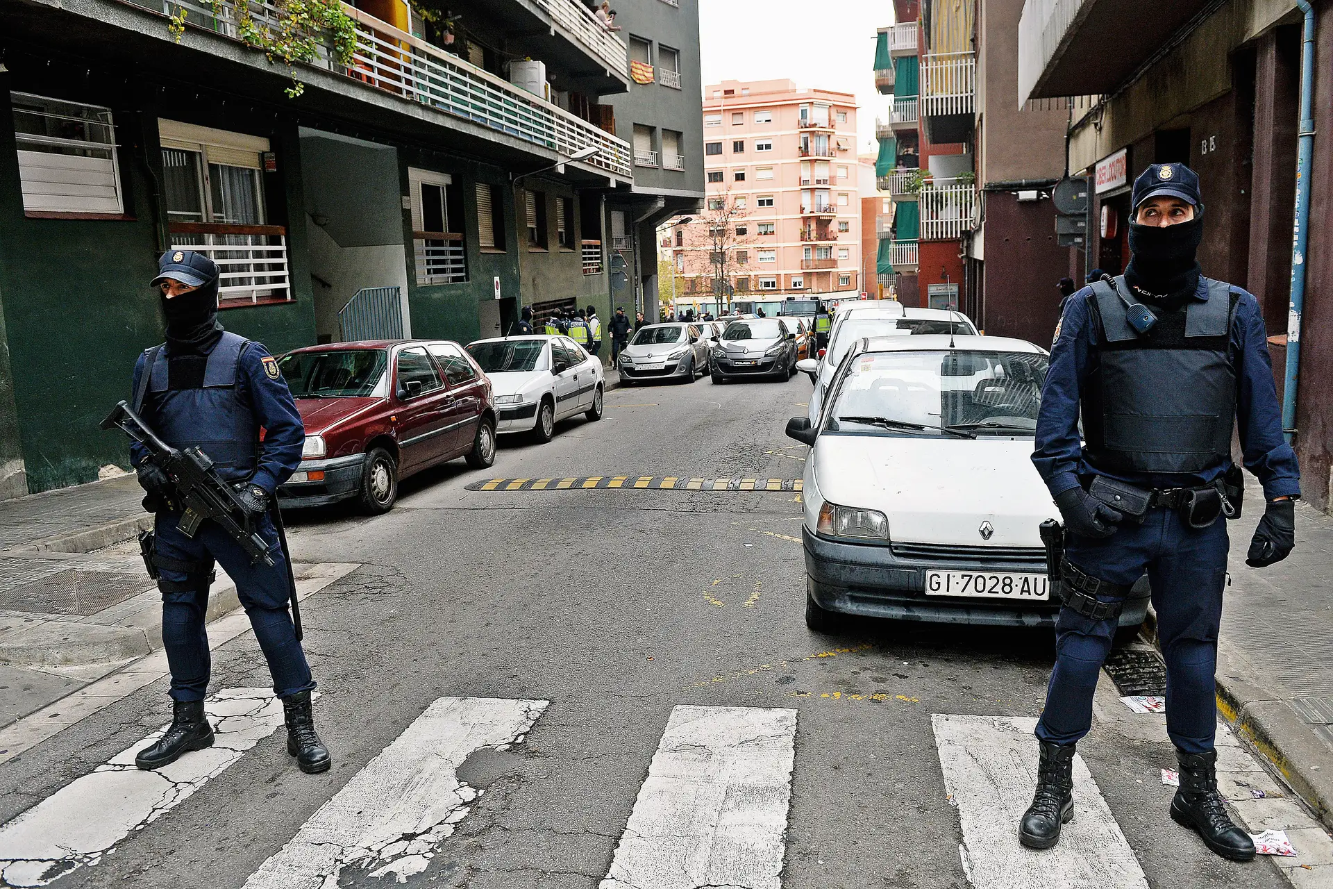 Polícia espanhola em operação anti-terrorista