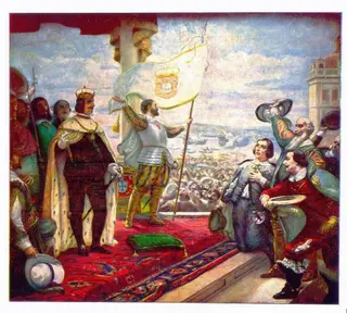 D. João, o quarto de Portugal, foi entronizado a 15 de dezembro de 1640. E usou um fato que já tinha vestido um ano antes, facto que muito desconcerto causou entre os nobres