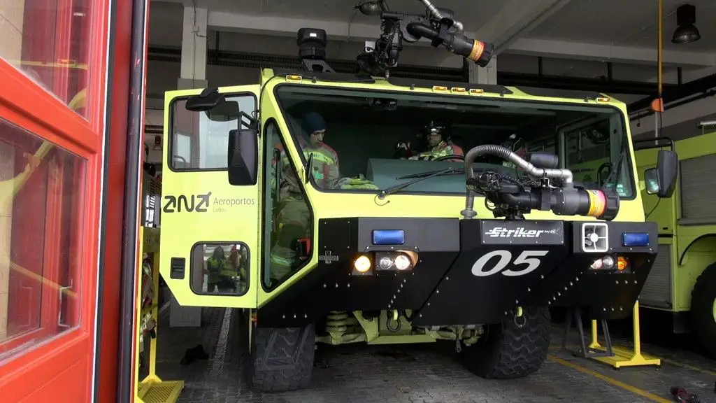 Bombeiros amarelo-fluorescente