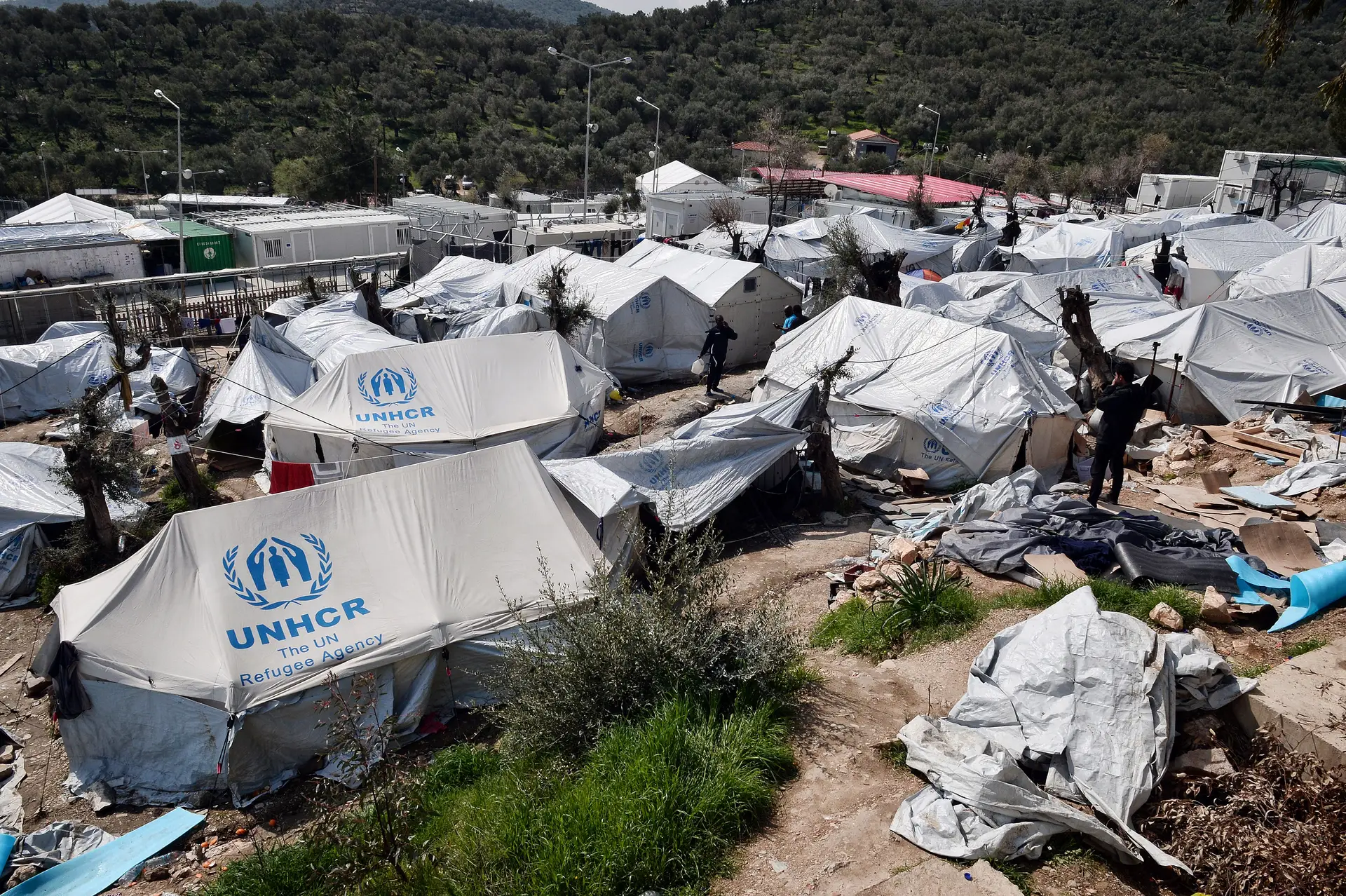 A ilha de Lesbos é um dos pontos quentes do Mar Egeu onde mais refugiados e migrantes ficaram encurralados desde o acordo UE-Turquia