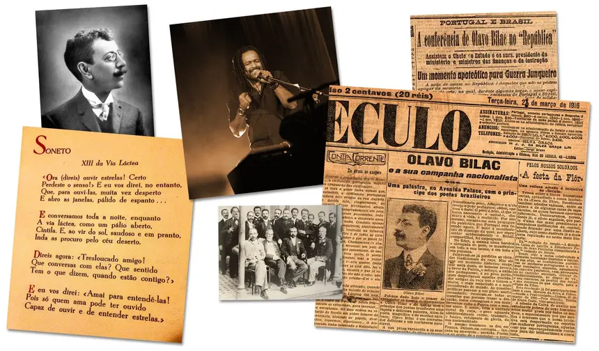 O cantor Olavo Bilac tem 49 anos. Mas Olavo Bilac foi aplaudido em