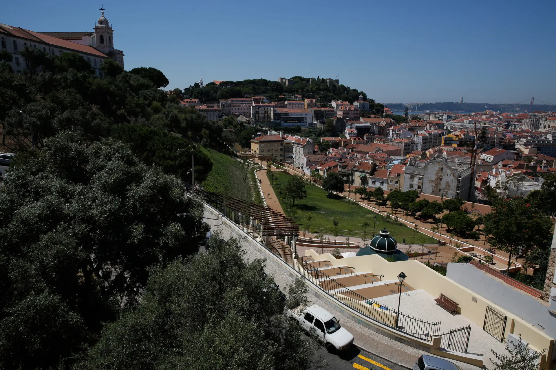 Jardim da Cerca da Graça foi um dos espaços verdes recuperado em 2015 numa das zonas históricas de Lisboa