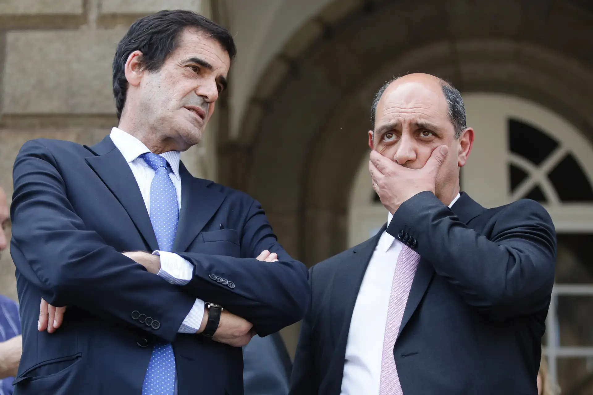 Fotografia de 8 de maio de 2017, quando Rui Moreira e Manuel Pizarro ainda estavam lado a lado na Câmara Municipal do Porto