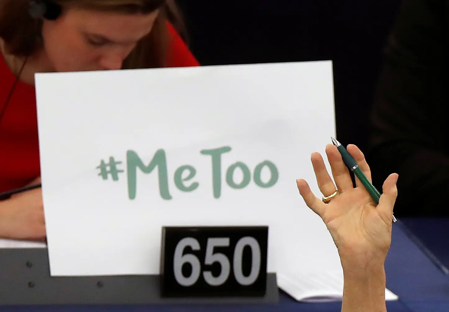 Discussão sobre a campanha contra o assédio sexual "#MeToo" no Parlamento Europeu em outubro deste ano