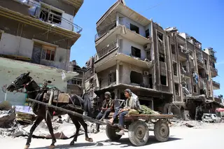 Inspetores de armas químicas conseguiram finalmente entrar em Douma