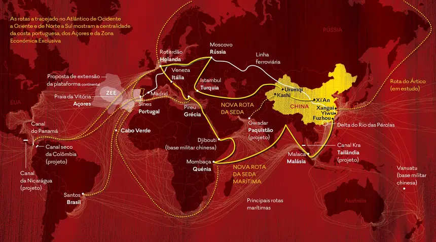 mapa e rotas de portugal Expresso | Portugal na nova rota da seda da China