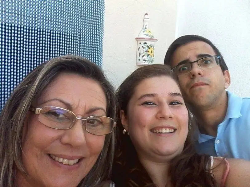 Amélia Fialho, Diana Fialho e Iuri Mata (da esquerda para a direita)