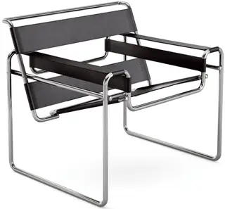 A cadeira Wassily, do arquiteto húngaro Marcel Breuer, foi concebida em homenagem a Kandinsky em 1925-1926