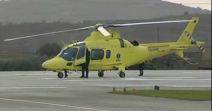 A chegada do novo helicóptero do INEM a Macedo de Cavaleiros - Expresso