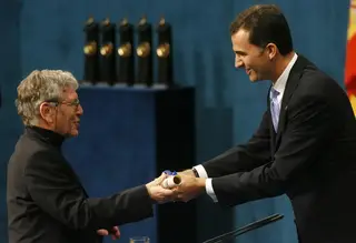 Em 2007, quando recebeu o Prémio Príncipe das Astúrias