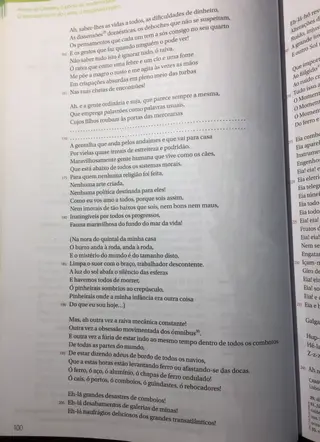 Fotografia das páginas do manual com os versos censurados