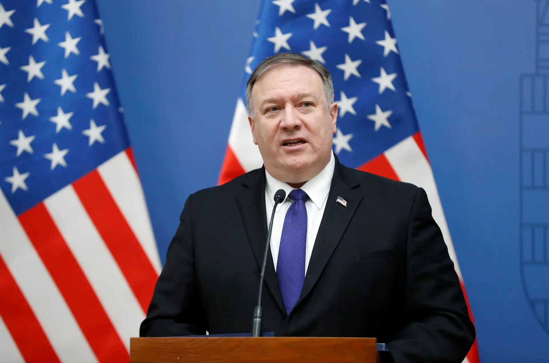 O secretário de Estado norte-americano, Mike Pompeo