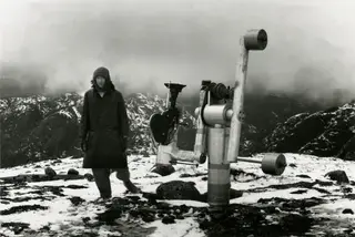 Michael Snow durante a rodagem de “La région centrale”