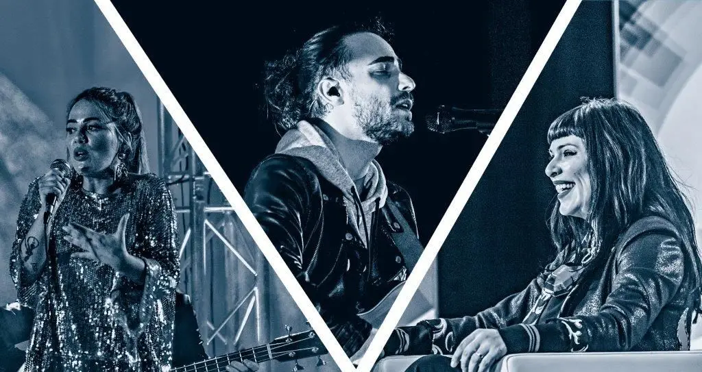 Gisela João (Norte), Diogo Piçarra (Algarve) e Sónia Tavares (Oeste) representam o lado musical dos “Nossos Campeões” e atuaram nas summits das respetivas regiões